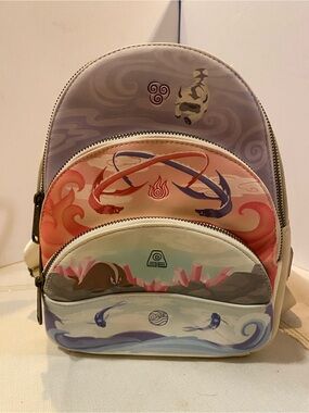 LOUNGEFLY AVATAR THE LAST AIRBENDER AANG MEDITATION MINI BACKPACK